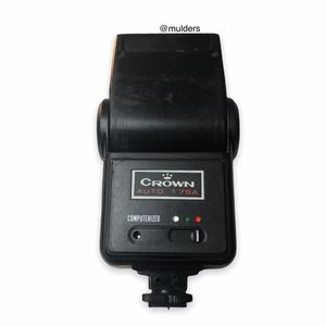 Vintage Crown 175A Automatic Bounce Flash Photography Speedlight